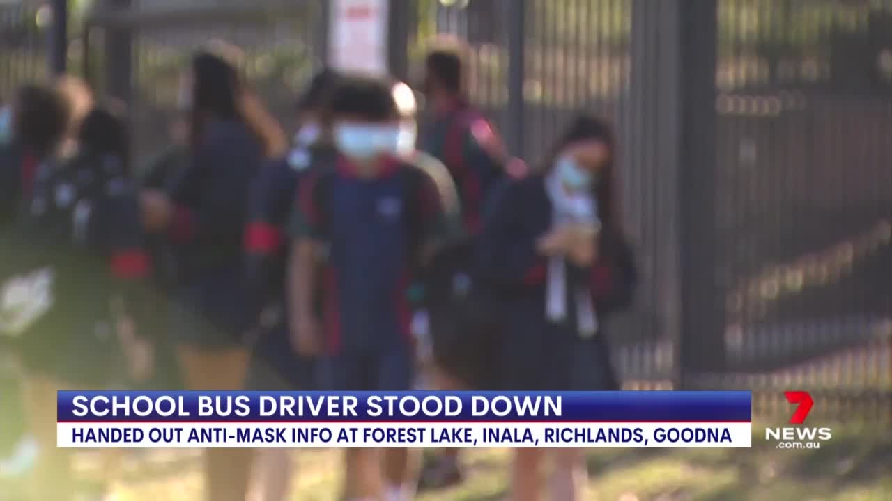 Queensland Bus Driver stood down for distributing anit-vax pamphles to school children