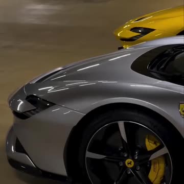 Ferrari dungeon #car #supercar #dungeon #ferrari #cave #silver #yellow #expensive #style #luxury