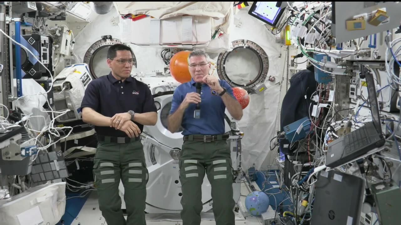 Expedition 69 Space Station Crew Answers Galveston, Texas, Student Questions - Aug. 14, 2023