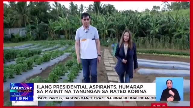 UPUAN NG KATOTOHANANRated Korina presidential interviews