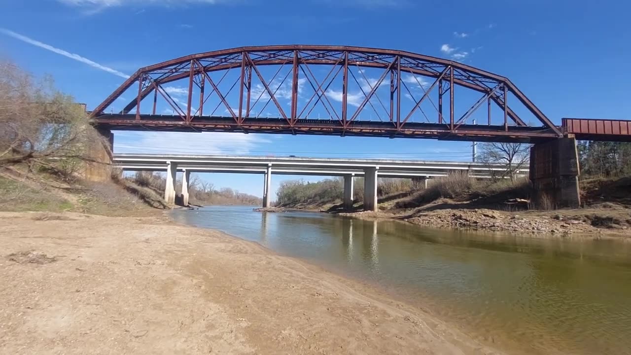 River Bank, Brazos River - Whisky Bridge R/R