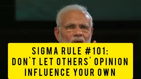 Forge your own path :The sigma rule