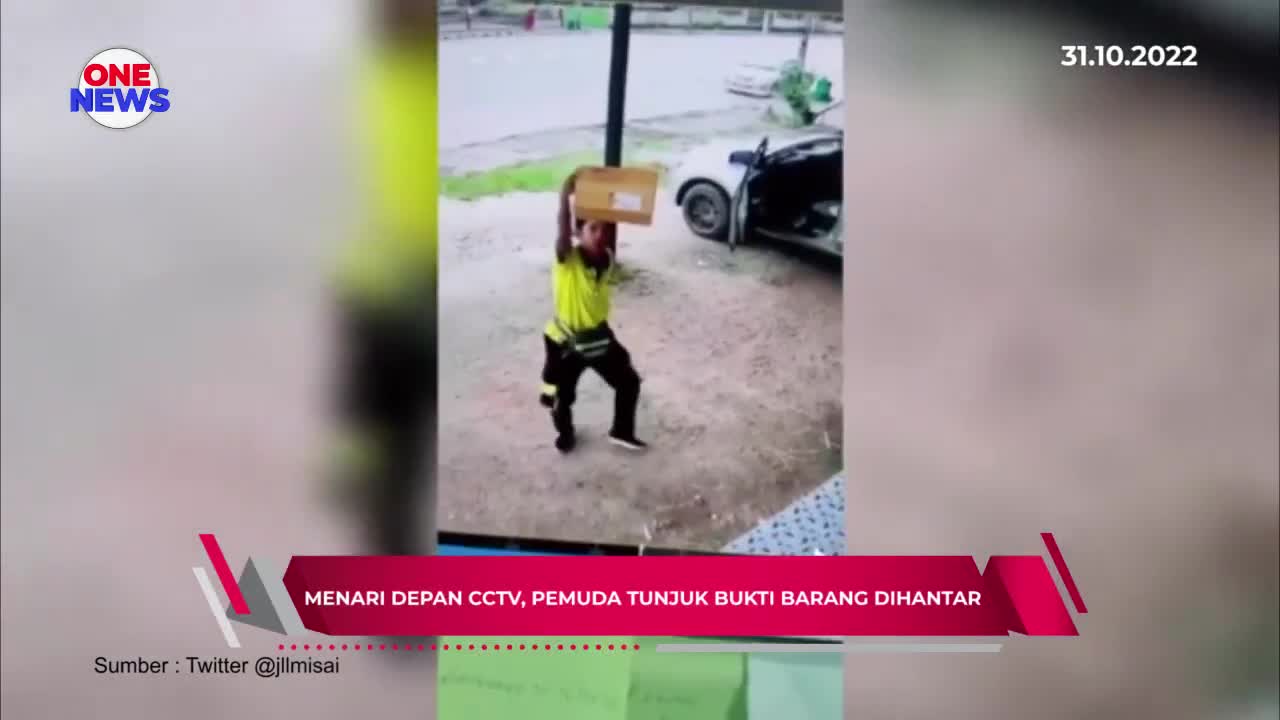 Menari depan CCTV, pemuda tunjuk bukti barang dihantar