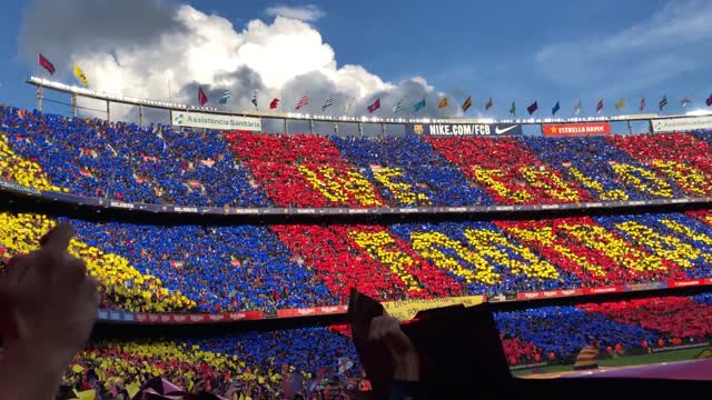 FC Barcelona Anthem & Mosaic El Clásico Barça 5 - 1 Madrid