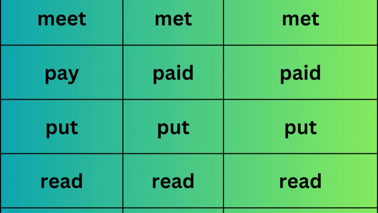 Irregular verbs 6