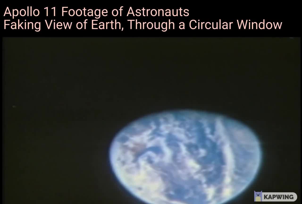 Apollo 11 astronauts faked a distant view of the Earth