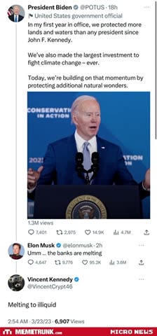 The banks are melting