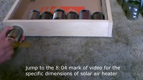 Homemade "Steel Can" Solar Air Heater!