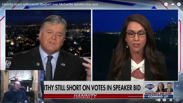 Hannity spars with Lauren Boebert over McCarthy speakership race and shows his rhino collars