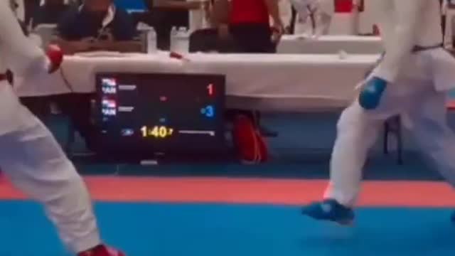 💯🥋what a clear ura mawashi #shorts #karate #kumite #fight