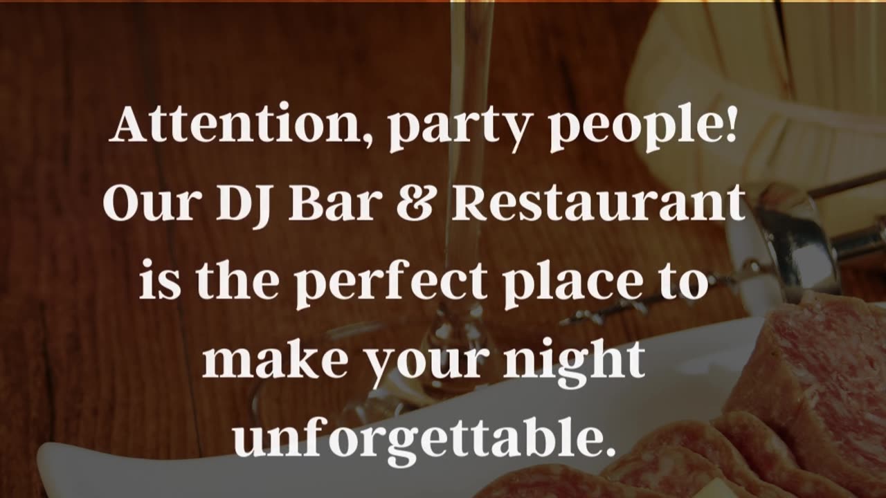 Dj bar and restaurantr