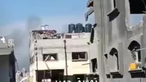 IsraHell drone dropping bomb on civilians