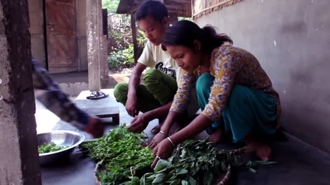 A Karbi Meal, Morning, Guwahati, India