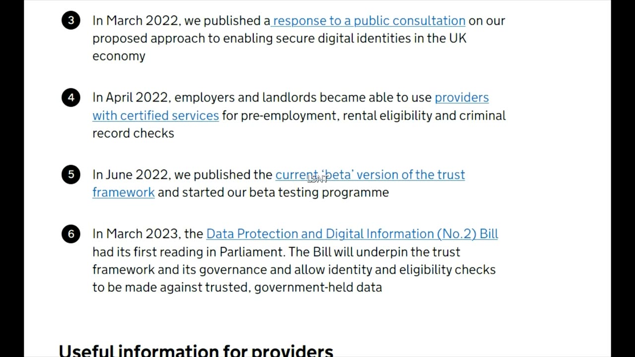 DIGITAL IDENTIFICATION UK UPDATE - WHATS GOING ON
