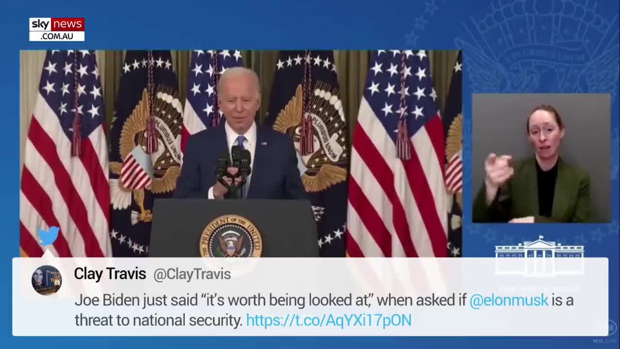 Clueless' Joe Biden 'panics' after Elon Musk question