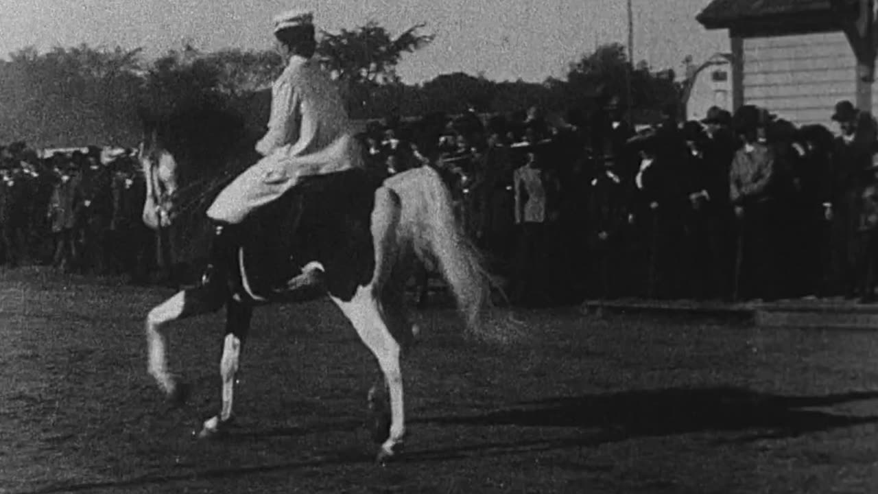 A Rube Couple At A County Fair (1904 Original Black & White Film)