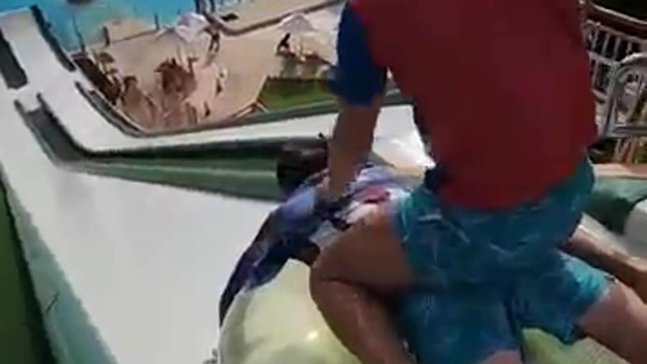 Crazy Super man flying in Water park | Show some respect