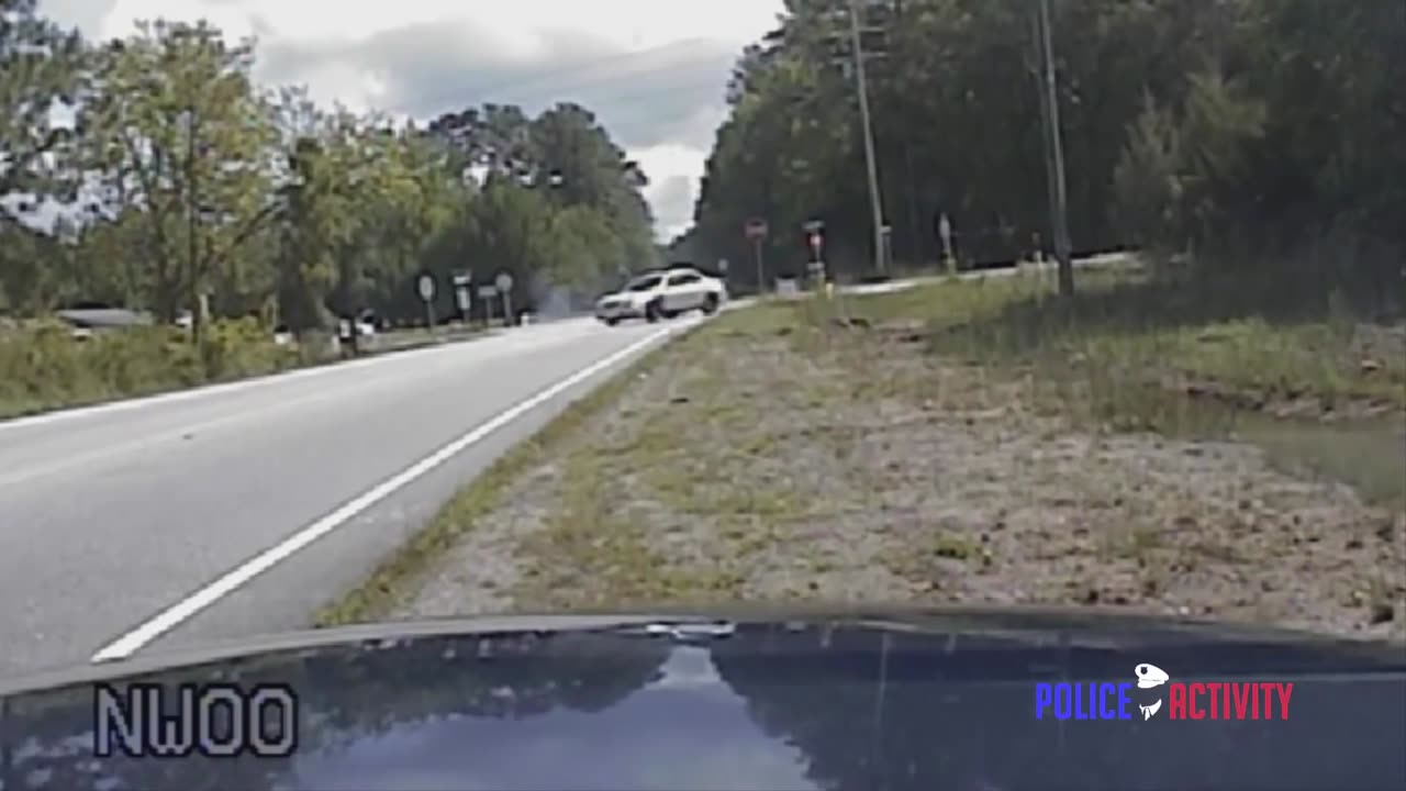 Dashcam Shows Robbery Suspects Shooting At Police During Chase