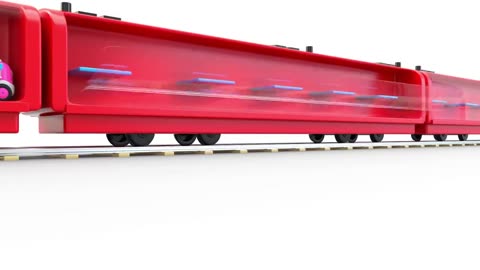 Colors for Children to Learn with Train Transporter Toy Street Vehicles - Educational Videos.mp4
