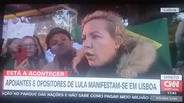 Brasileira Arrasa Jornalista da CNN em Portugal