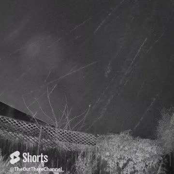 Streak of light that looks like it's high in sky turning watch the full clip to find out what it is