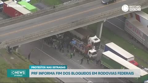 PRF informa fim dos bloqueios em rodovias federais