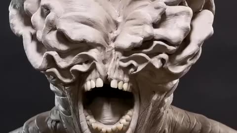 Sculpting a Clicker - The Last of Us (Short Version) #shorts