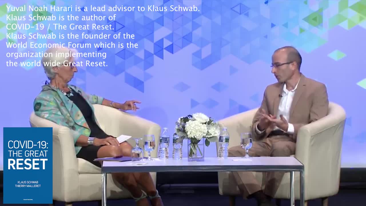 Yuval Harari lead advisor to Klaus Schwab - Sensors inside your body send information 24/7