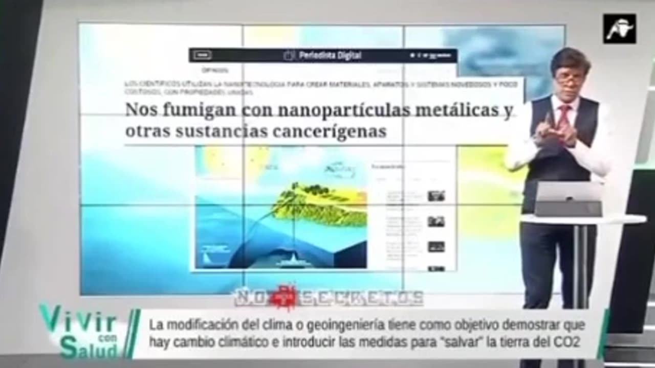 Spanish TV program speaks openly about chemtrails.