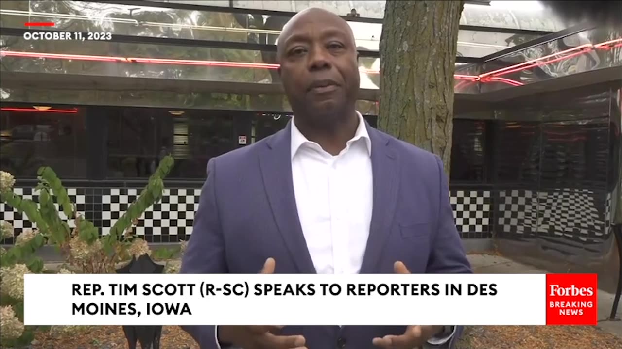 BREAKING NEWS- Tim Scott Excoriates 'Disgusting' Pro-Palestinian Rallies In Wake Of Israel-Hamas War