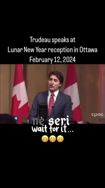 Trudeau speaks at the Lunar New Year reception in Ottawa