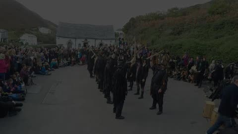 Beltane Border Morris White Ladies Aston at Dark Gathering Boscastle 2016