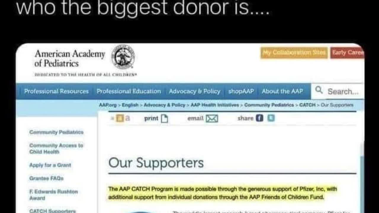 Pfizer as Biggest Donor!