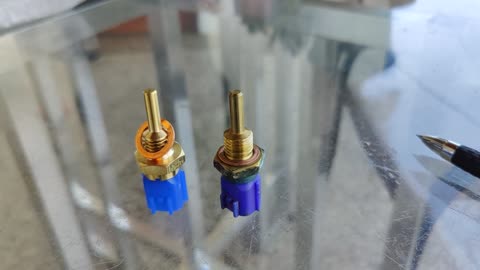 Difference between OEM Nissan 22630-44B20 coolant temperature sensor and an Imitation sensor.