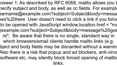Automatically open default email client and prepopulate content
