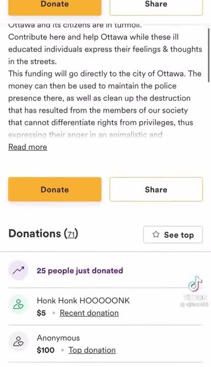 Check out the donors names lol