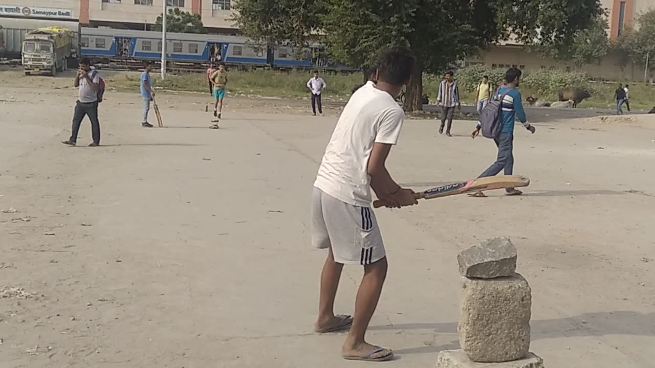 Playing cricket and clear out