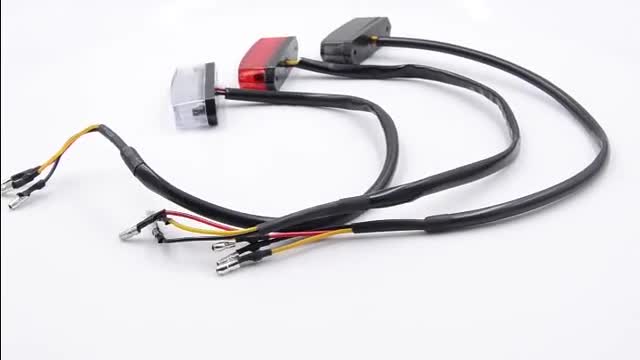 LED Anzahl Platte Licht Kennzeichen Rücklicht Brems Blinker Pit Bike Universal Stop Hinten licht Mot