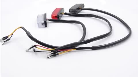 LED Anzahl Platte Licht Kennzeichen Rücklicht Brems Blinker Pit Bike Universal Stop Hinten licht Mot