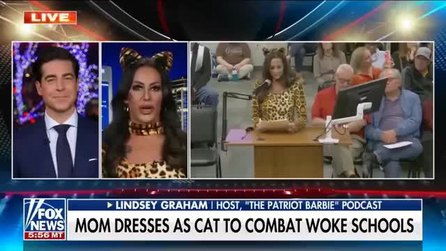 Mom dresses as a cat Mom