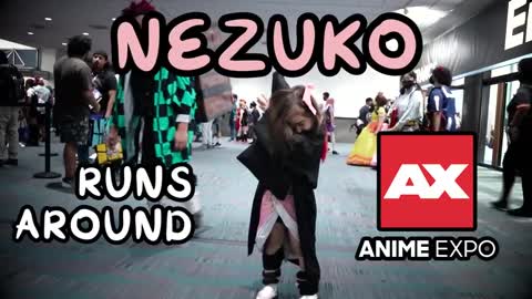 Nezuko Runs Around Anime Expo 2022 ft. Bonnie Ayame