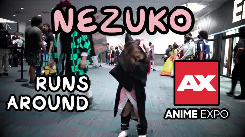 Nezuko Runs Around Anime Expo 2022 ft. Bonnie Ayame