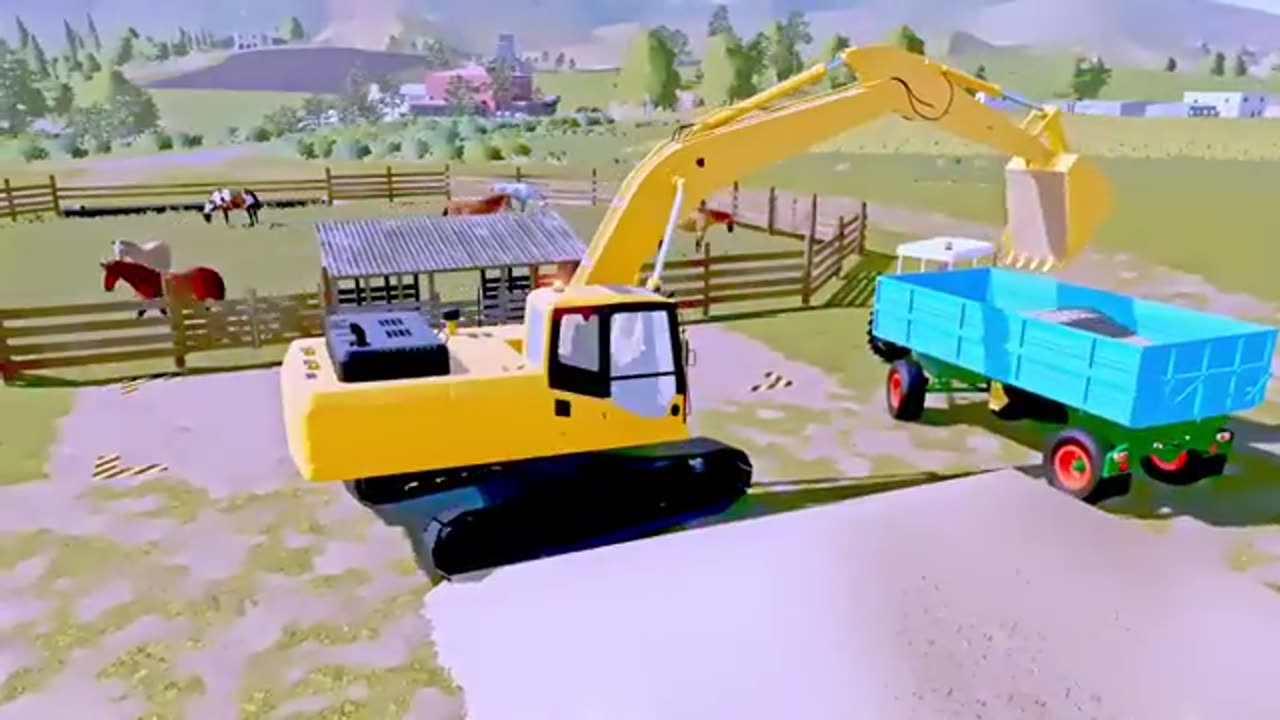 Tractors and broken cabins//cartoon Tractors video