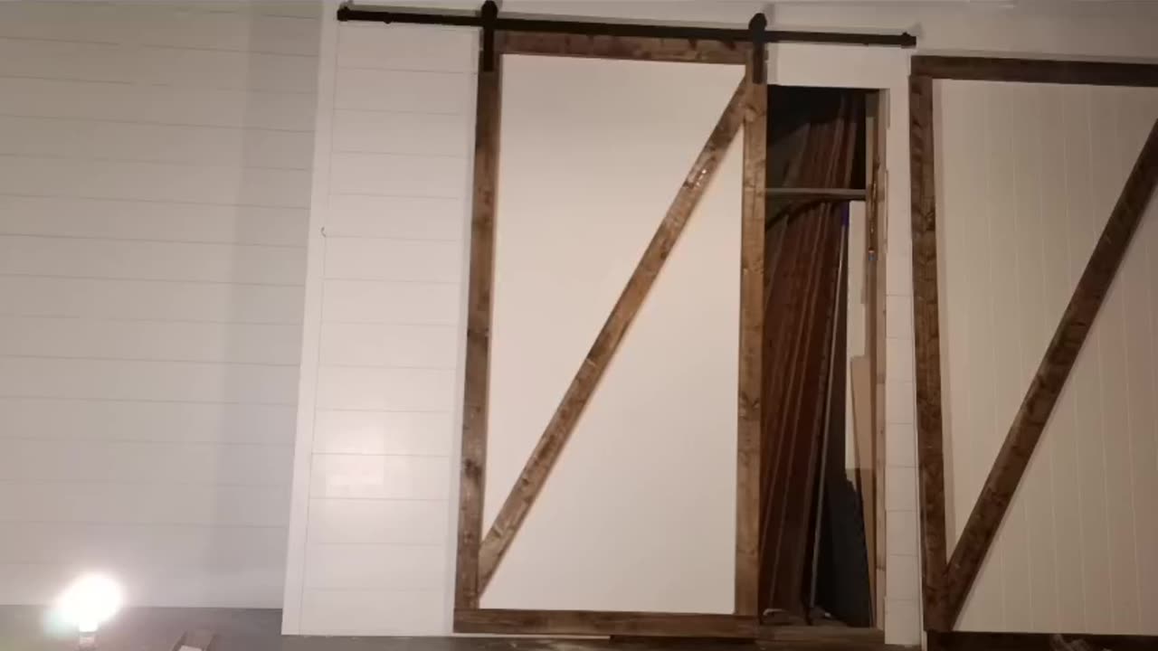 How to make a sliding Barn Door for Cheap!!!