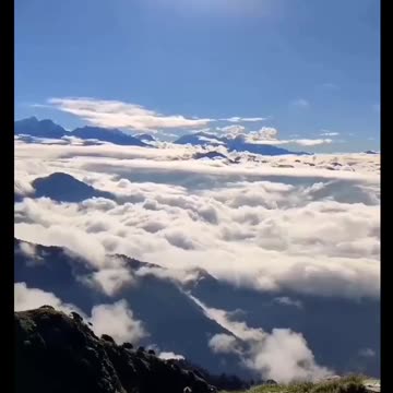 Nature beauty from the top of mountains
