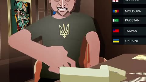 cartoon about Zelensky was released in Europe