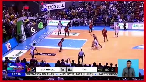 TNT, wagi sa Game 1 ngPhilippine CupFinals matapos angCastro buzzer beater