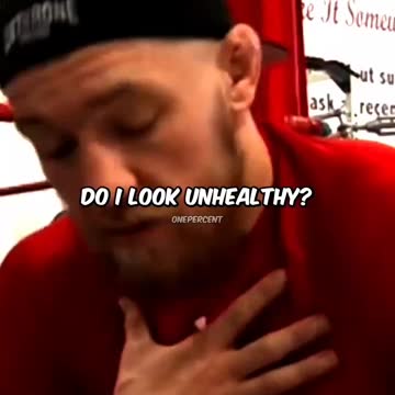 Conor McGregor Explains What Unhealthy Looks Like To Him 💯