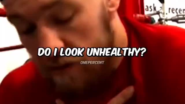 Conor McGregor Explains What Unhealthy Looks Like To Him 💯