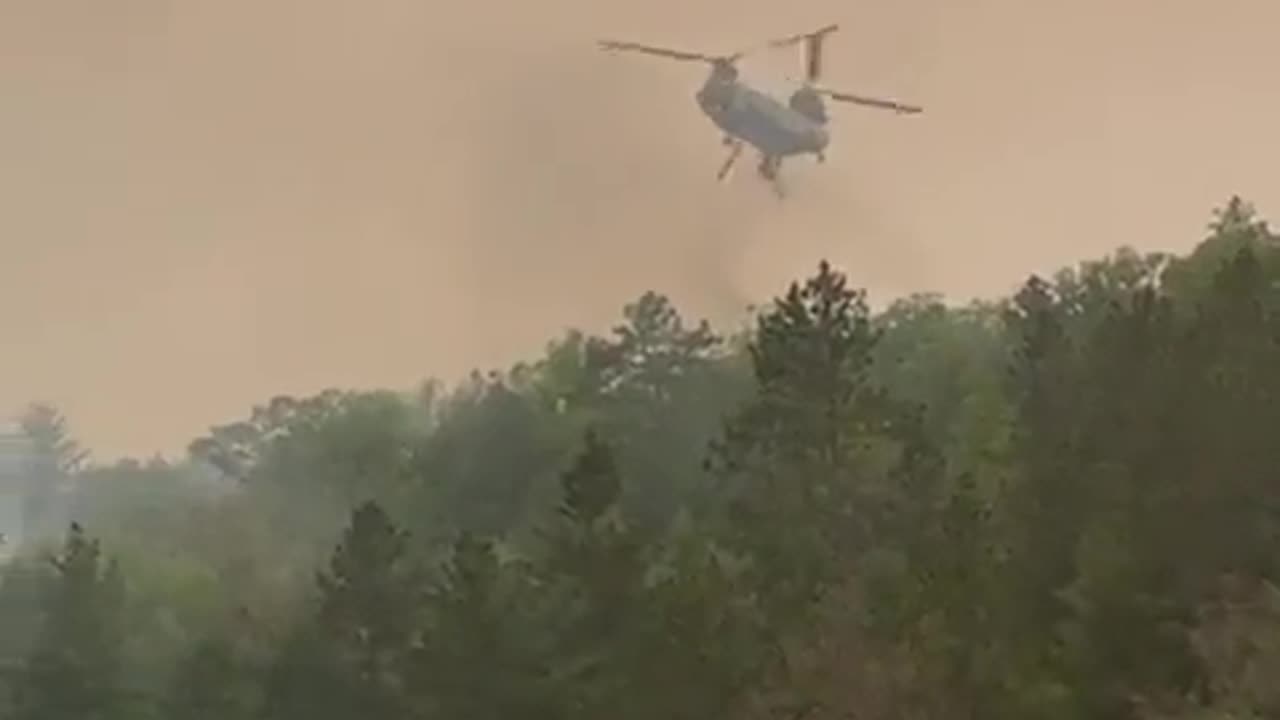 A look at operations on the wildfire near Grayling, Michigan. Estimated at over 3,600 acres